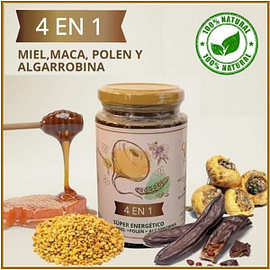 Miel de abeja 4 en 1